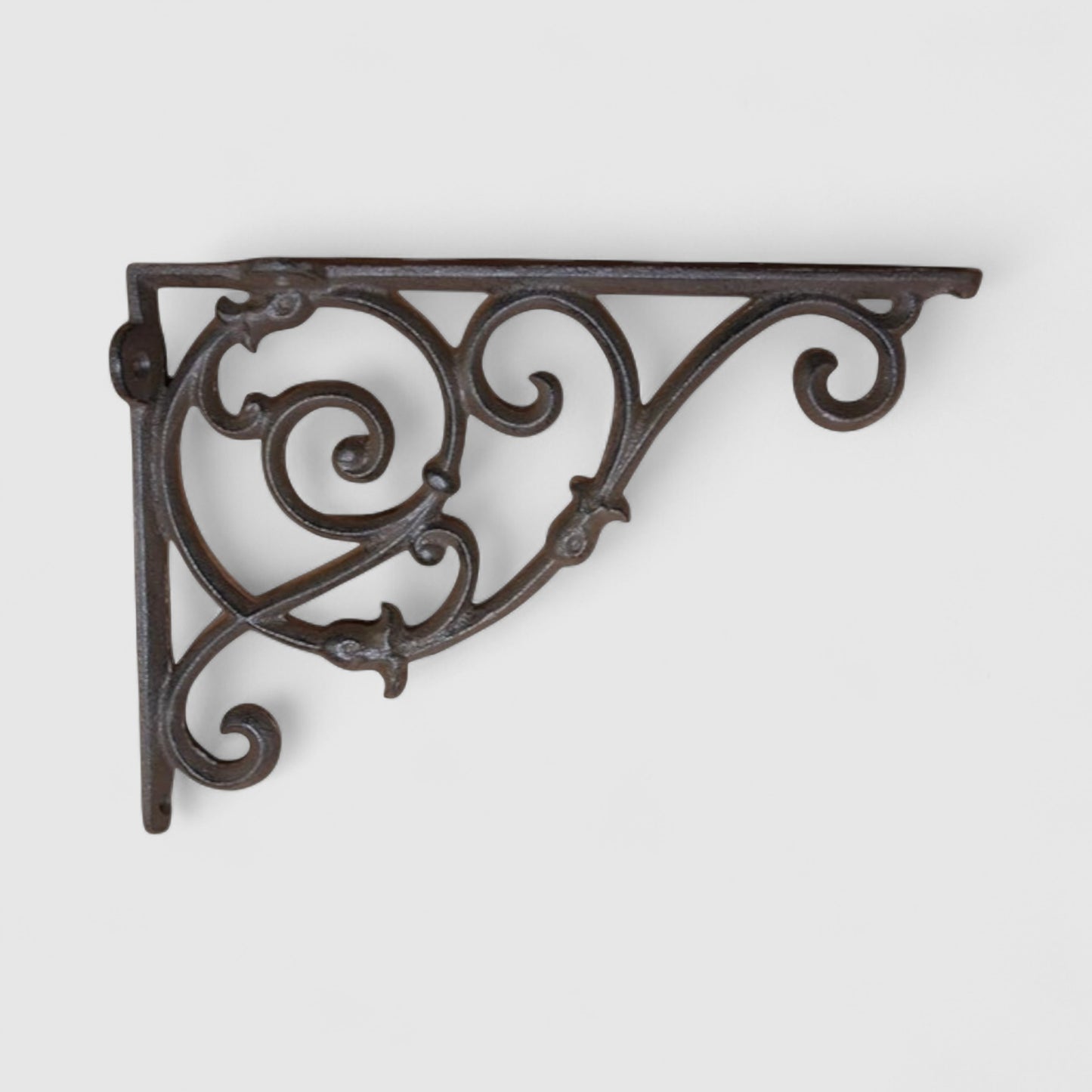 Detailed Cast Iron Bracket - Vintage-Style Shelf Support