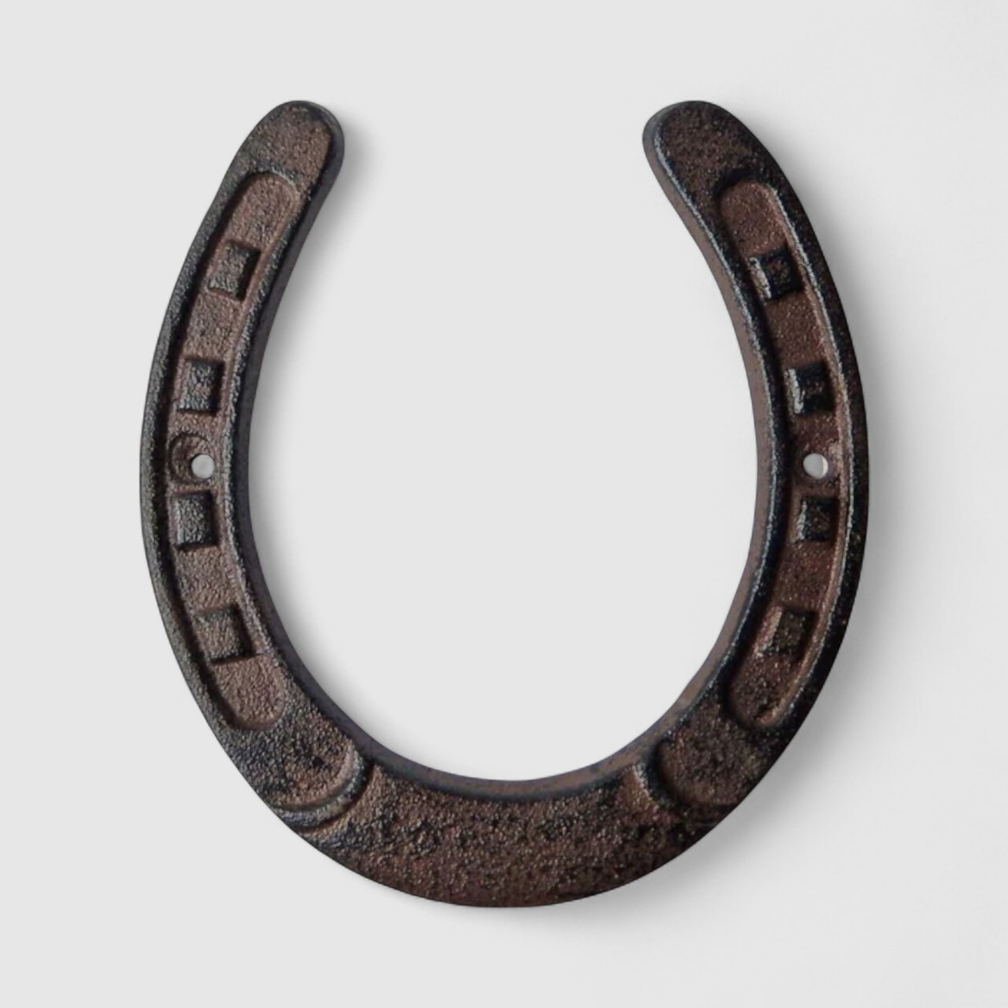 Western Cast Iron Large Horseshoe, Lucky Rustic Wall Decor Accent