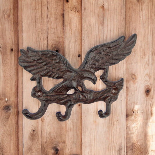 Patriotic Cast Iron Eagle Hooks – Bold Americana Wall Decor