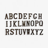 Antique cast iron letter R, weathered brown patina with mounting holes