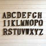 Rustic Cast Iron Alphabet Individual Letters, Vintage Wall Decor Accents