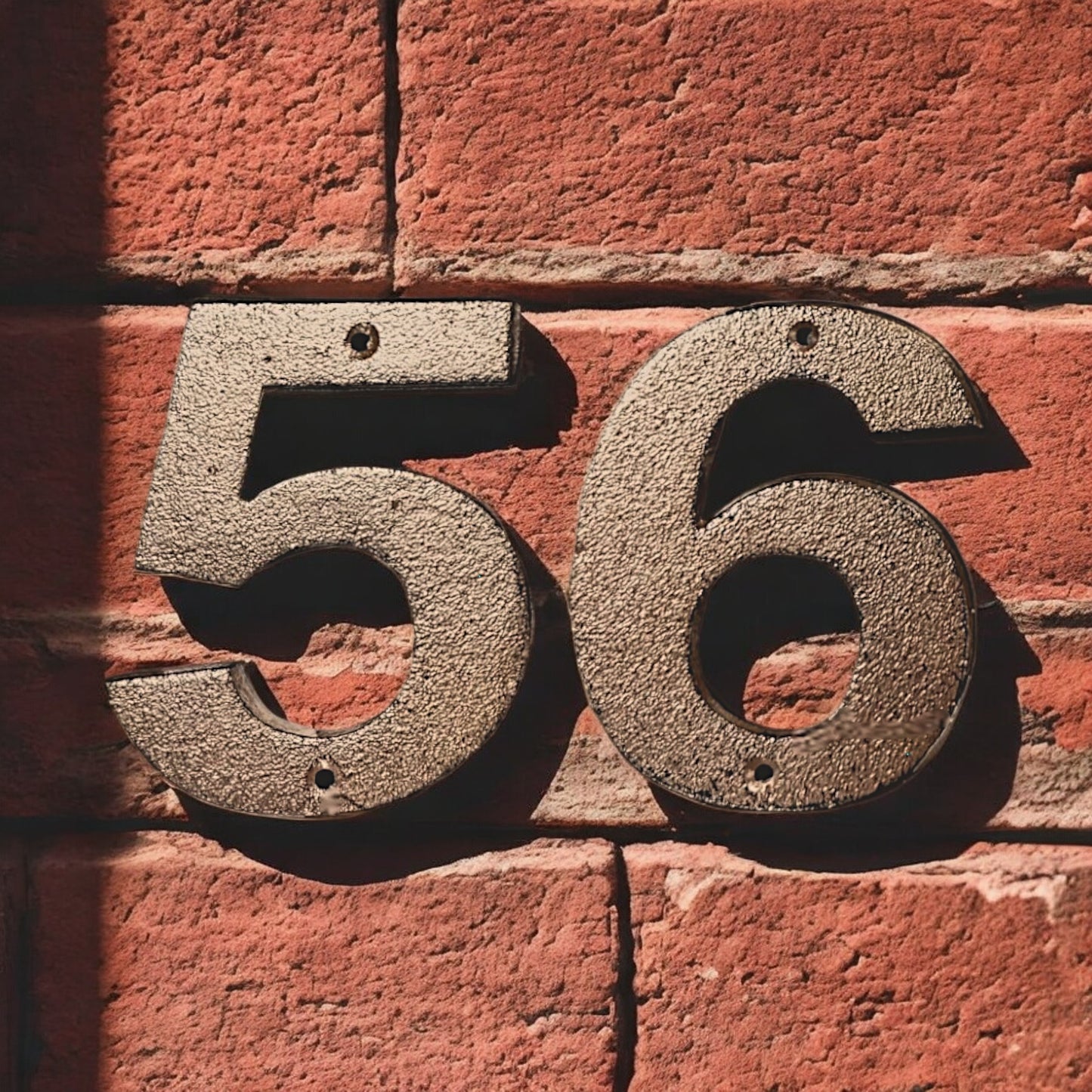 Cast Iron House Numbers, Cast Iron Numbers, Rustic Modern Cast Iron Address Numbers