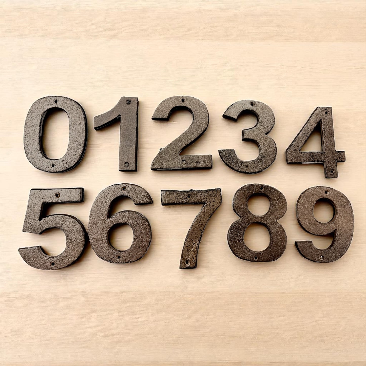 Cast Iron House Numbers, Cast Iron Numbers, Rustic Modern Cast Iron Address Numbers