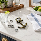 Anchor Bottle Opener, Bronze Cast Iron Nautical Kitchen Bar Tool, 4.2" GB58018 shot 4