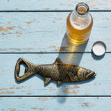 Fish Bottle Opener, Bronze Cast Iron Nautical Wall Mount Bar Tool, 6.9" GB58019 shot 4