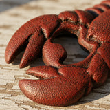 Lobster Bottle Opener, Red Cast Iron Nautical Bar Tool, 5.1" GB58020 shot 2