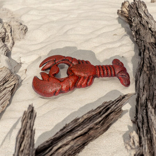 Lobster Bottle Opener, Cast Iron Nautical Bar Kitchen Tool