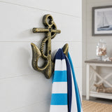 Anchor Wall Hook, Bronze Cast Iron Nautical for Coats, Keys or Towels, 5.4" GB58022 shot 4