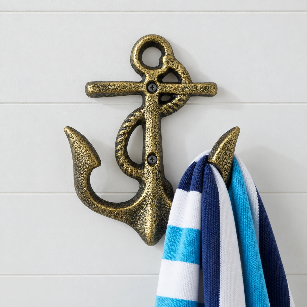 Anchor Wall Hook, Bronze Cast Iron Nautical for Coats, Keys or Towels, 5.4" GB58022 shot 1