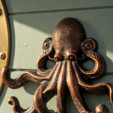 Octopus Wall Hook, Copper Cast Iron Nautical for Coats, Keys or Towels, 7.1" GB58023 shot 2