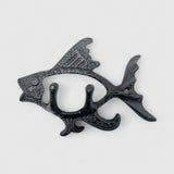 Fish Hook, Cast Iron Nautical Wall Decor Hook