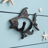 Fish Wall Hook, Black Cast Iron Nautical for Coats, Keys or Hats, 6.7" GB58025 shot 4