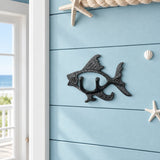 Fish Wall Hook, Black Cast Iron Nautical for Coats, Keys or Hats, 6.7" GB58025 shot 5