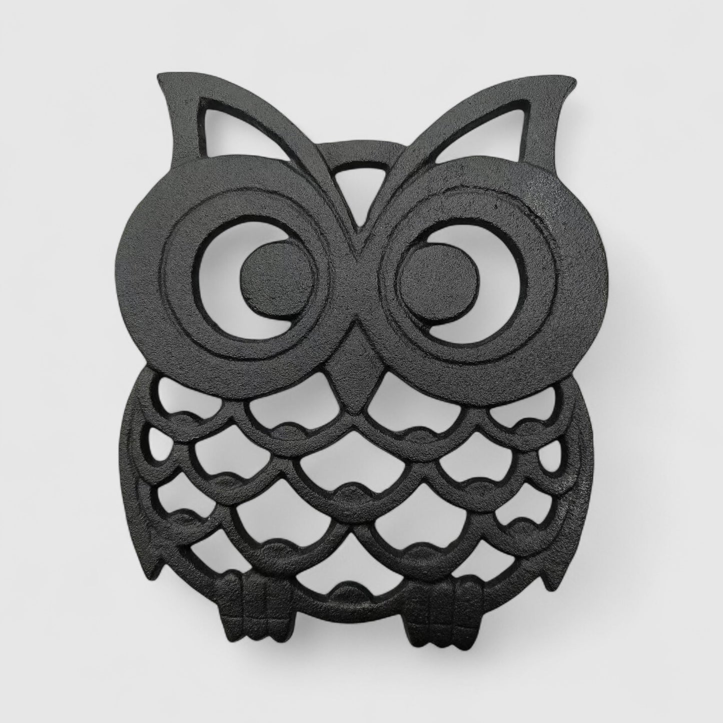 Owl Trivet, Cast Iron Farmhouse Kitchen Pot Holder