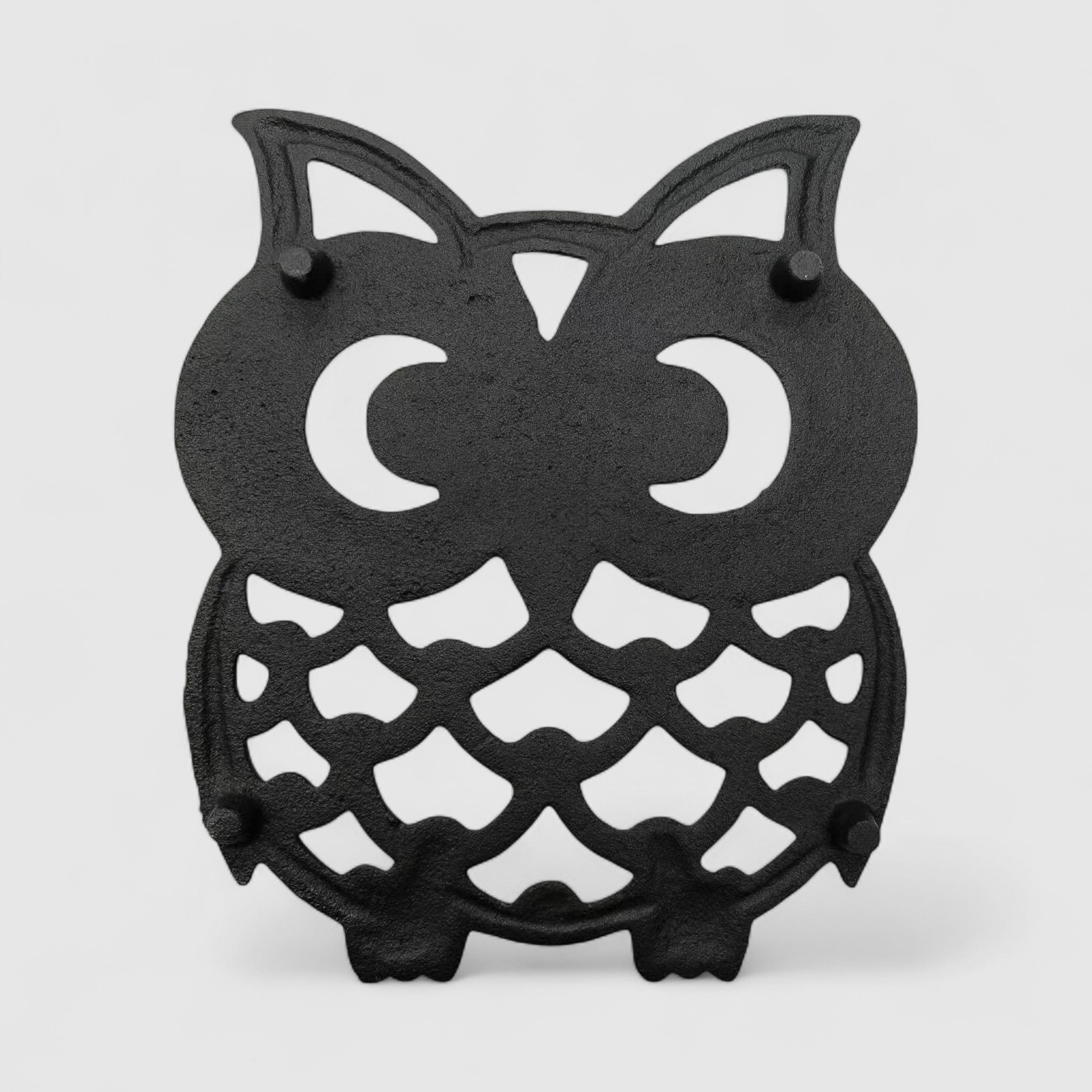 Matte black cast iron eagle wall hook with curved talon feet and spread wings wall decor