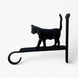 Cat Plant Hanger Cast Iron Wall Bracket Outdoor Decor