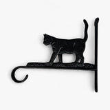 Cat Plant Hanger Cast Iron Wall Bracket Outdoor Decor