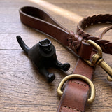 Dog Tail Wall Hook, Black Cast Iron for Leashes and Coats, 3.3" GB78007 shot 4