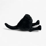 Cast iron dog hook mounting hardware detail showing attachment mechanism