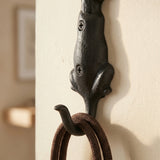 Dog Tail Wall Hook, Black Cast Iron for Leashes, Coats or Keys, 5.5" GB78008 shot 2