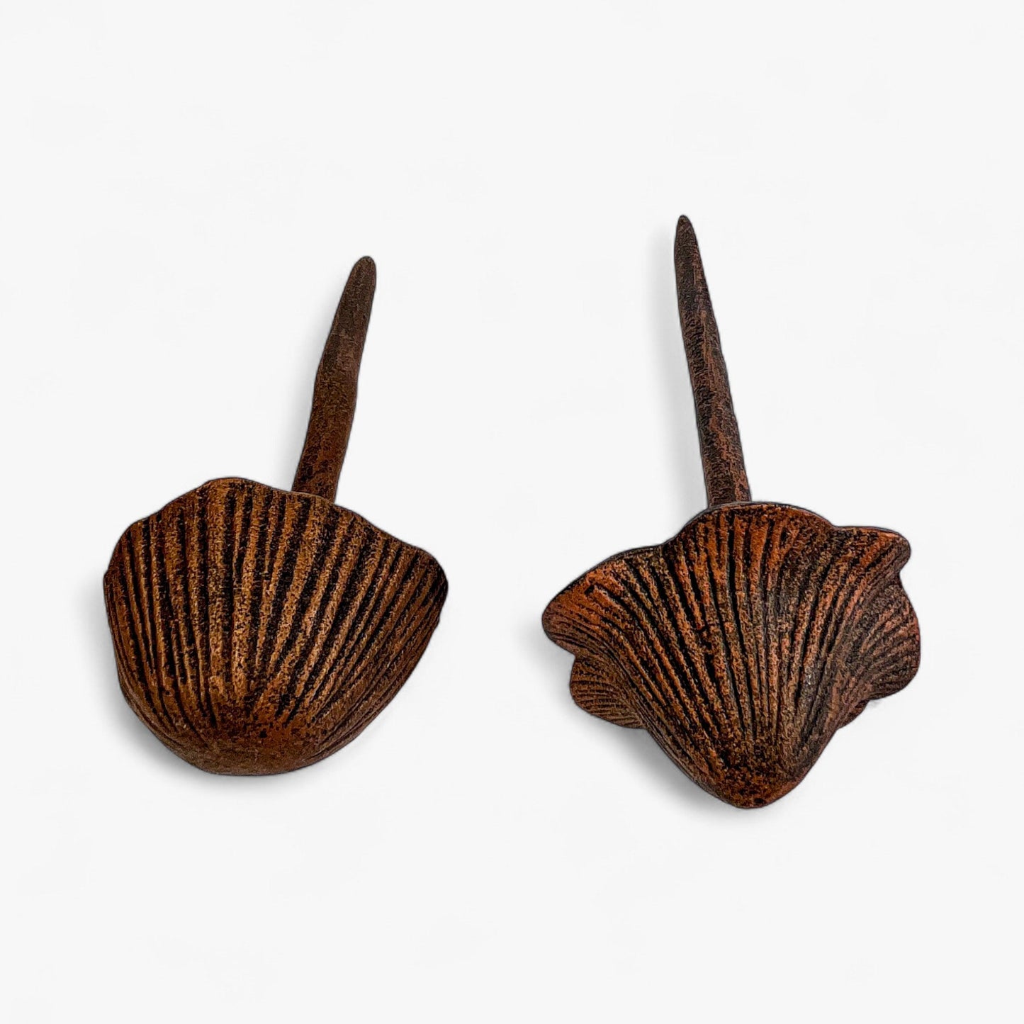 Mushroom Garden Stakes, Set of 2 Aged Copper Finish