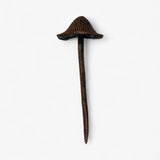 Mushroom Garden Stakes, Set of 2 Aged Copper Finish