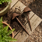 Mushroom Garden Stakes, Cast Iron Set of 2, Aged Copper Finish, 13" GB78014AB shot 6