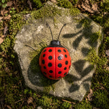 Ladybug Garden Statue and Paperweight, Red Cast Iron Shelf or Desk Decor, 4.8" GB78015 shot 6