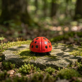 Ladybug Garden Statue and Paperweight, Red Cast Iron Shelf or Desk Decor, 4.8" GB78015 shot 7