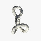 Whitewashed cast iron rope wall hook featuring textured surface and vintage patina
