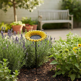 Sunflower Bird Feeder Cast Iron Garden Stake