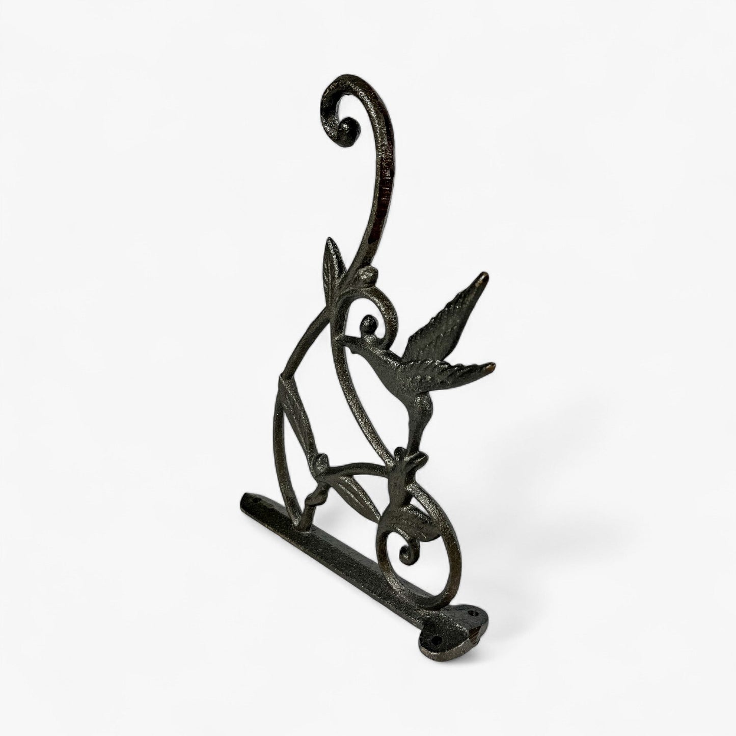 Hummingbird Plant Hanger Cast Iron Wall Bracket