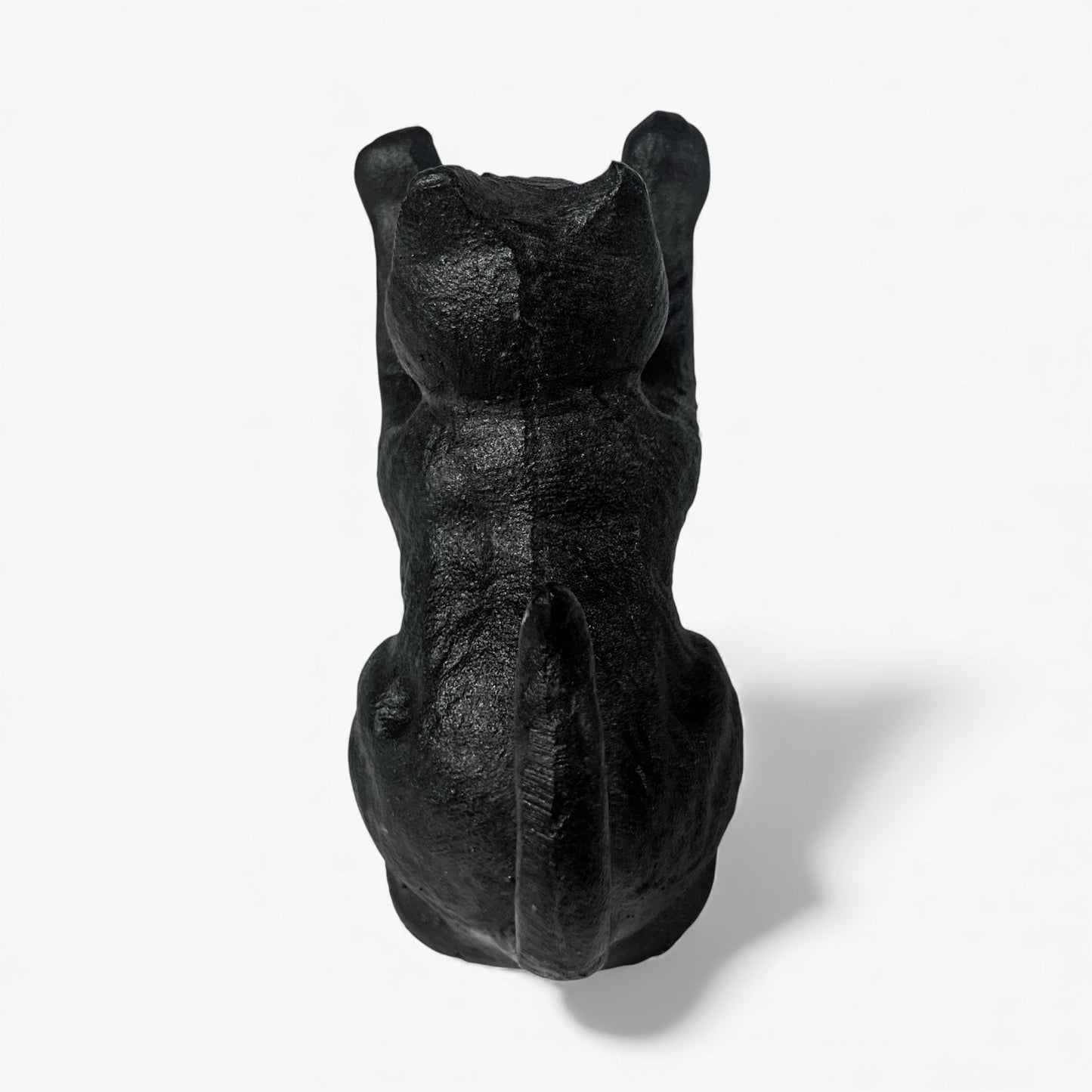 Cat Door Stop Cast Iron Black Decorative Bookend
