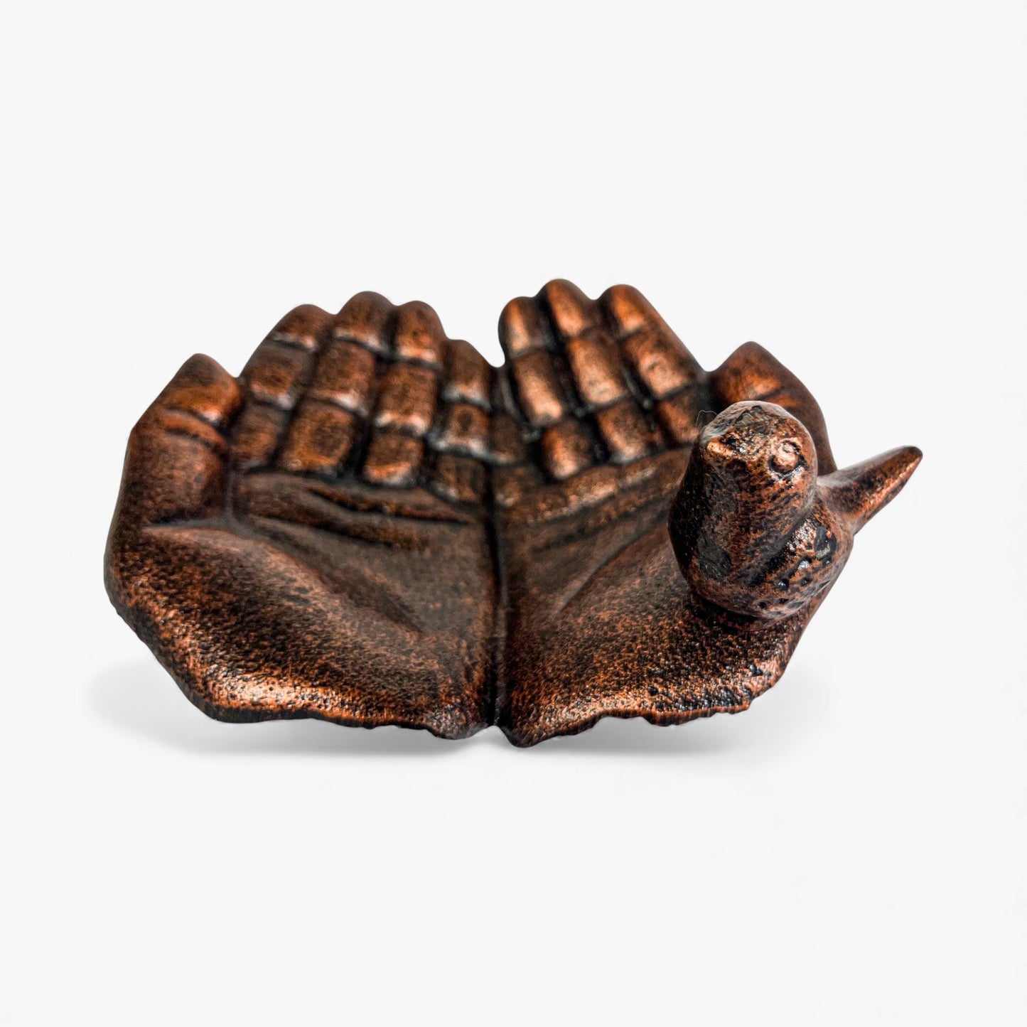 Hands Bird Feeder and Bath Cast Iron Rustic Garden Decor