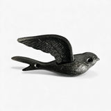 Bird Wall Hooks Set of 4, Rustic Home Decor, Natural Iron Finish