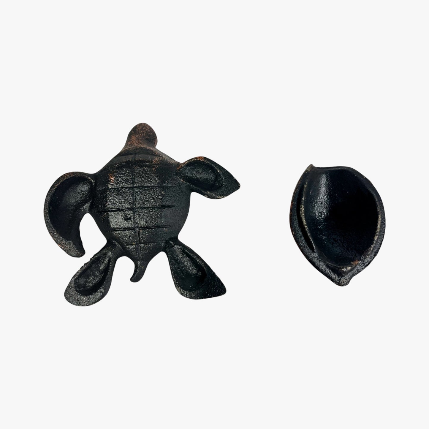 Turtle Key Hider Cast Iron Weathered Copper Outdoor Decor