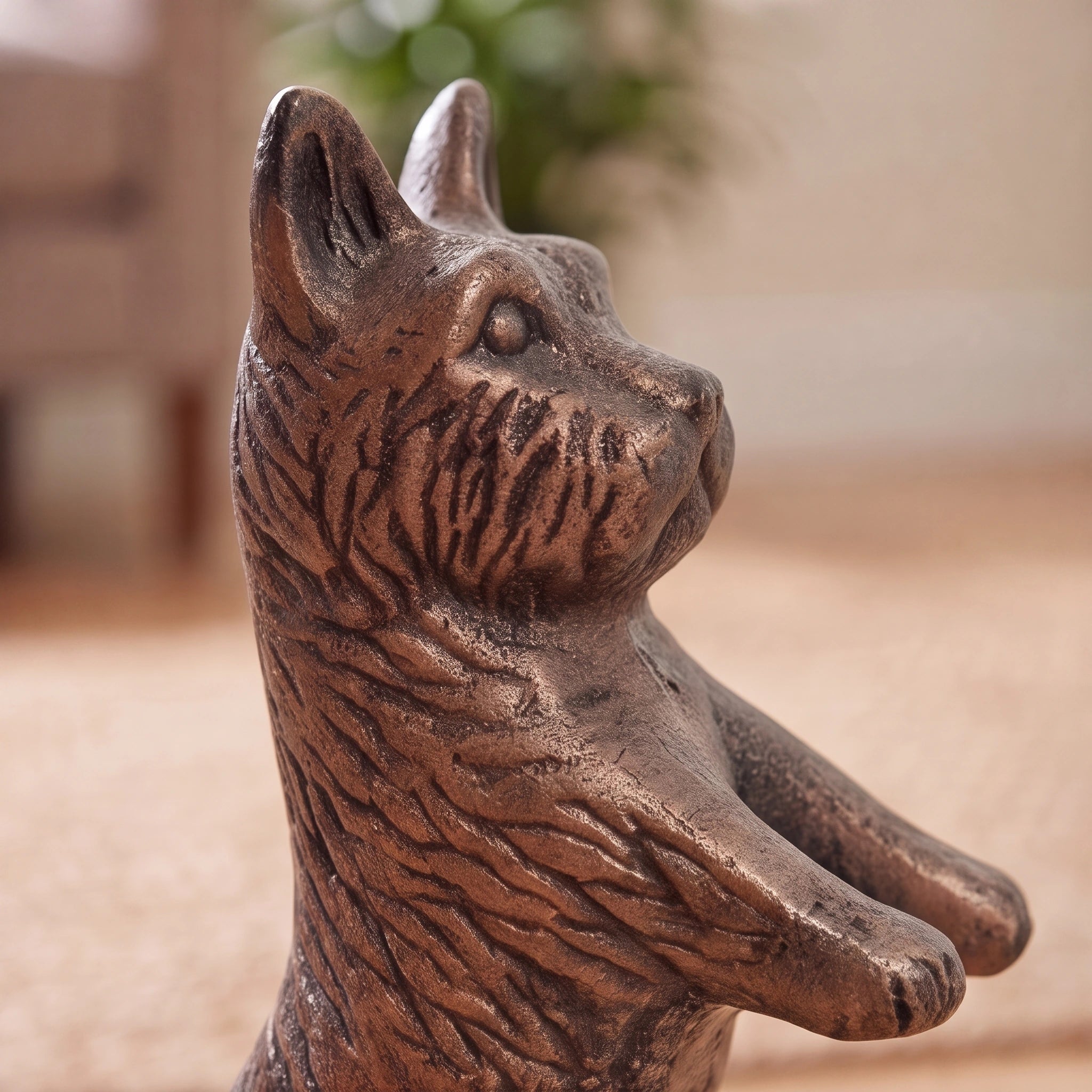 Standing Dog Door Stop, Black Cast Iron Entryway Decor, 8.5" GB78052 shot 2