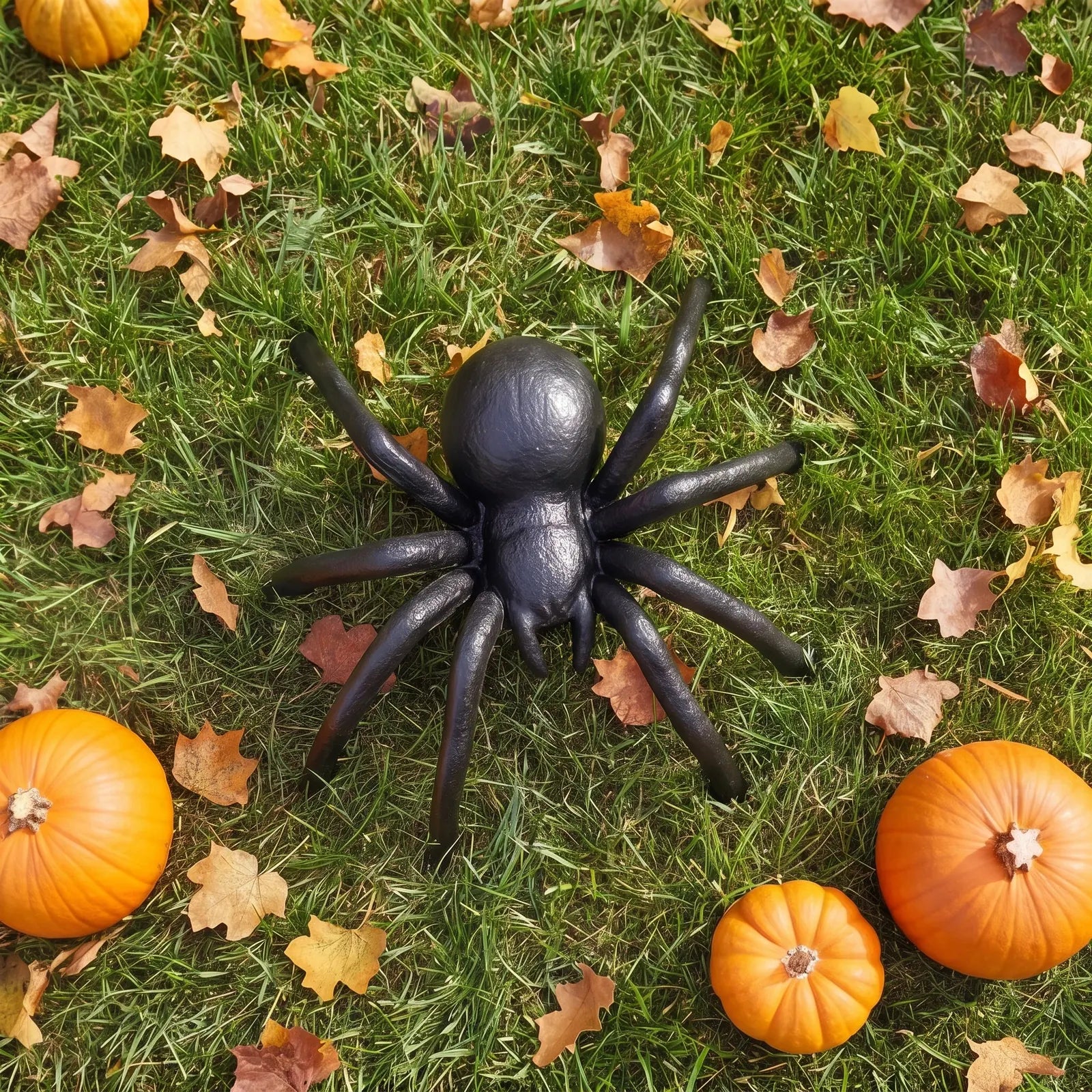 Spider Figurine, Black Cast Iron, Seasonal Decor, 6.1" GB78100 shot 4