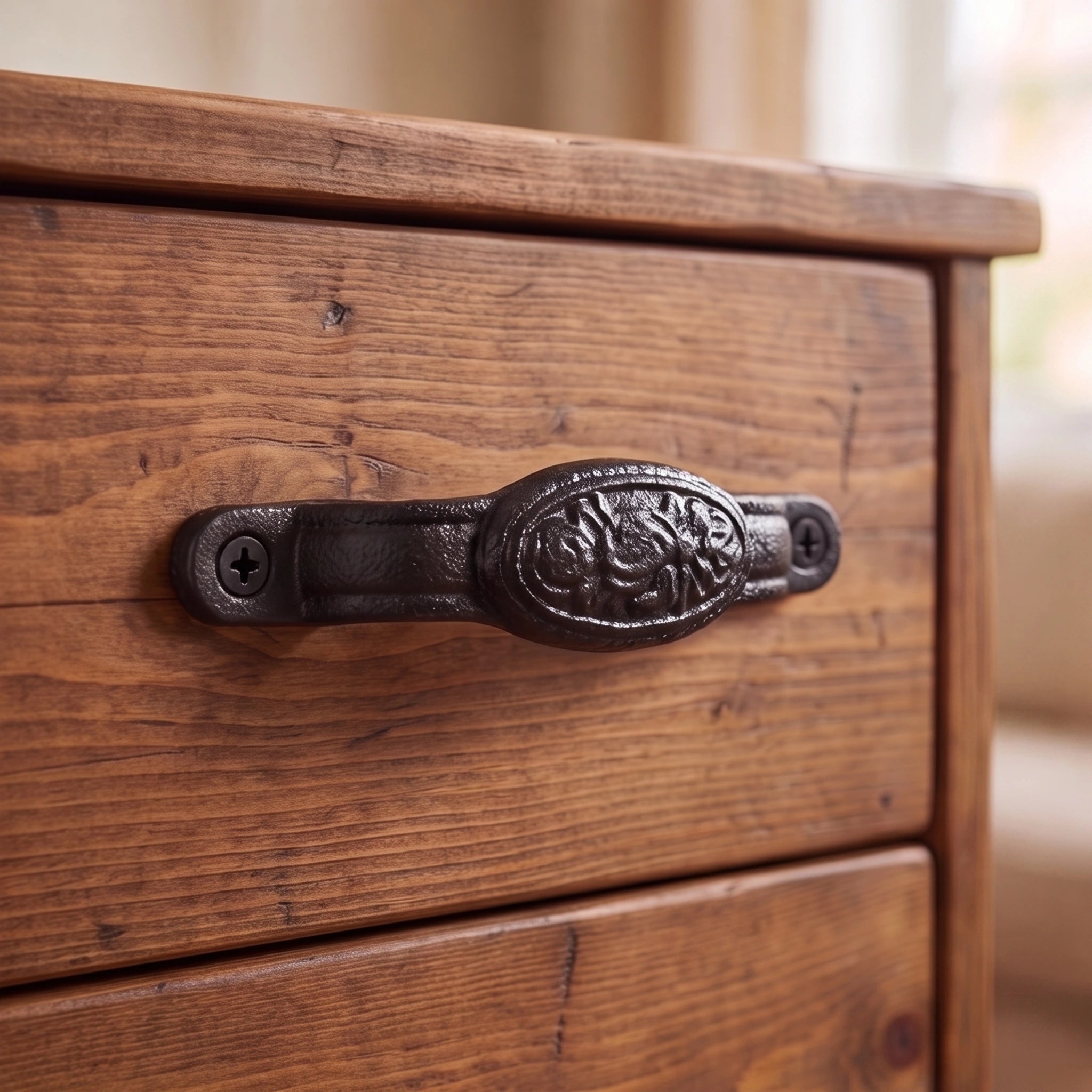 Cabinet Handle, Cast Iron Pull Hardware, GB78121 GB78121 shot 1