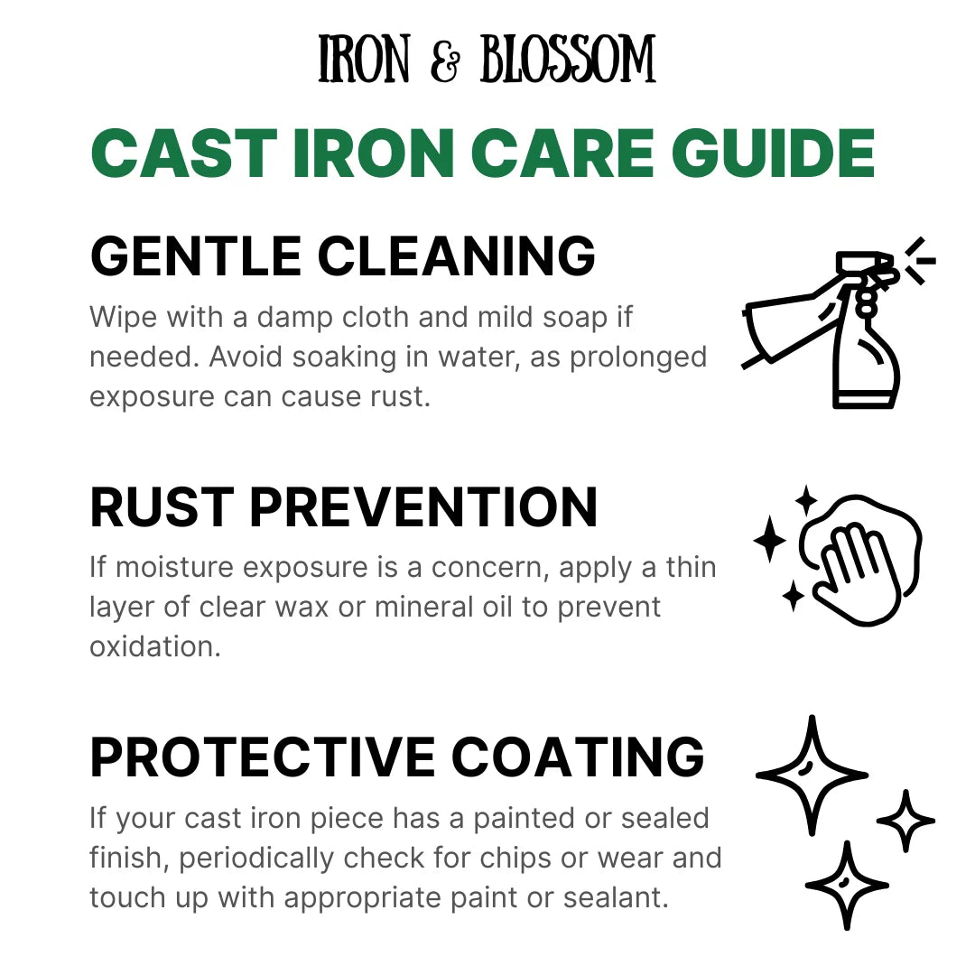 Cast iron care and maintenance guide for cleaning and preserving your decor