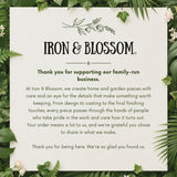Iron & Blossom support card