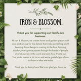 Iron & Blossom support card